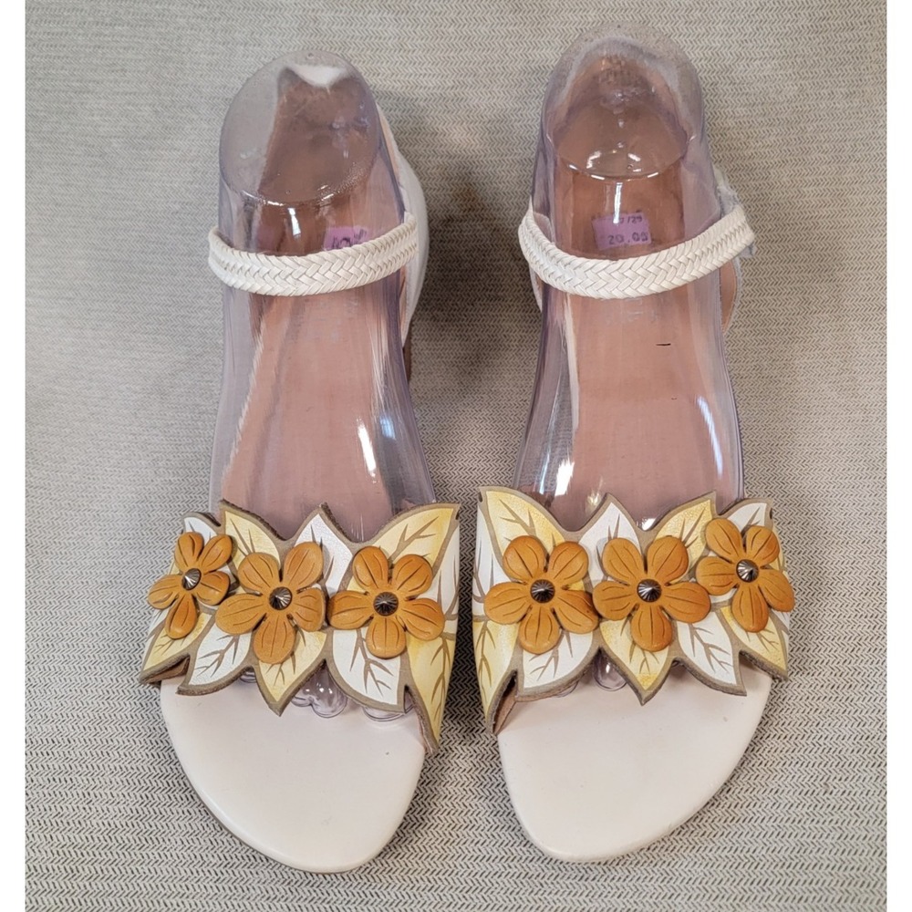 L'Artiste Spring Step Compelling Mary Jane Sandals Leather Shoe EU 42 US 10.5/11